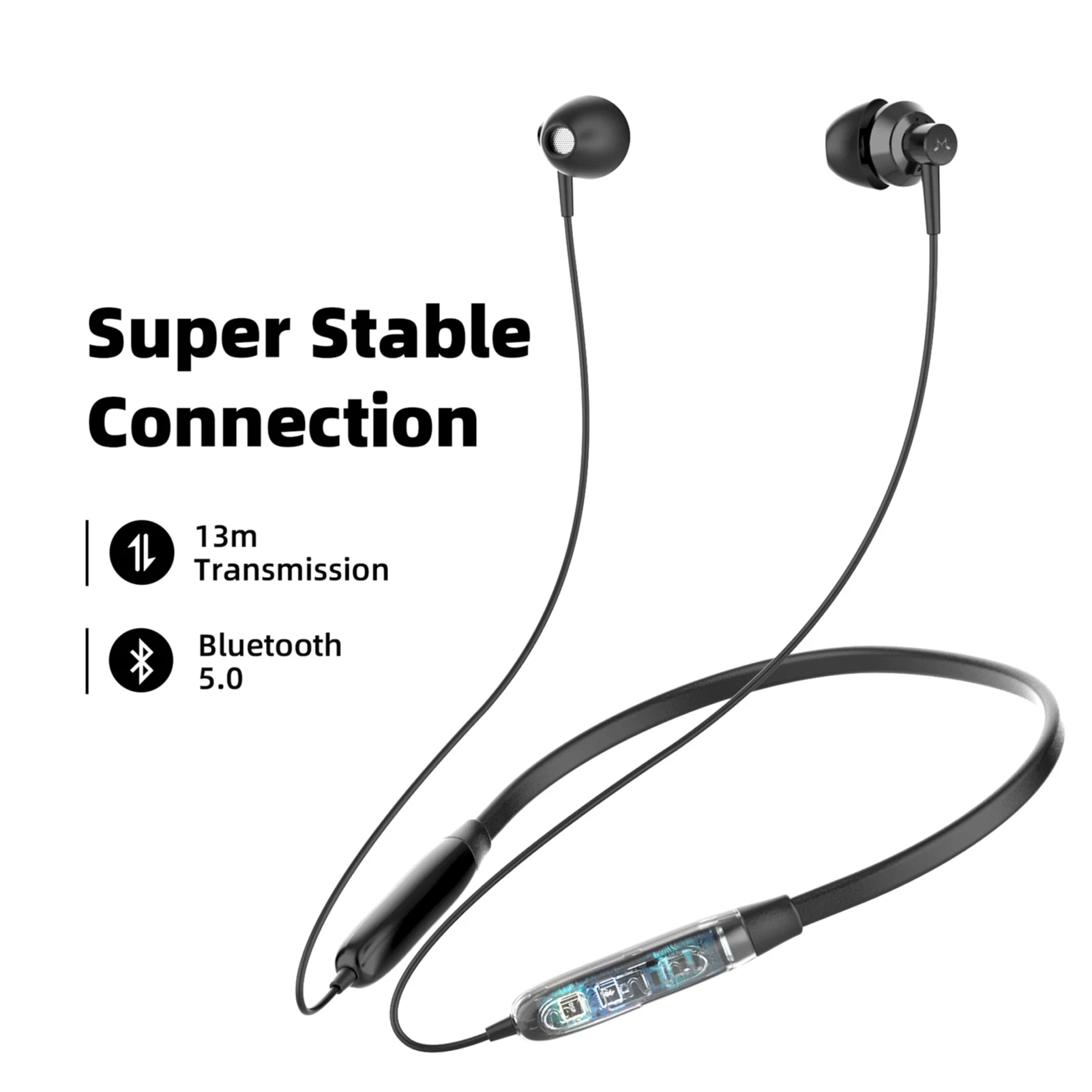 SoundMAGIC S20BT Bluetooth-наушники с шейным ремешком Hi-Fi стерео гарнитура-вкладыш с микрофоном легкие спортивные наушники