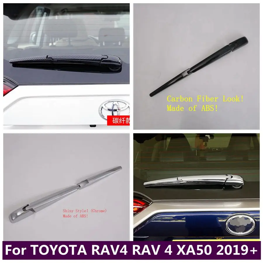 

Rear Tail Window Windscreen Wiper Decoration Strips Cover Trim Fit For TOYOTA RAV4 RAV 4 XA50 2019 - 2023 Car Accessories