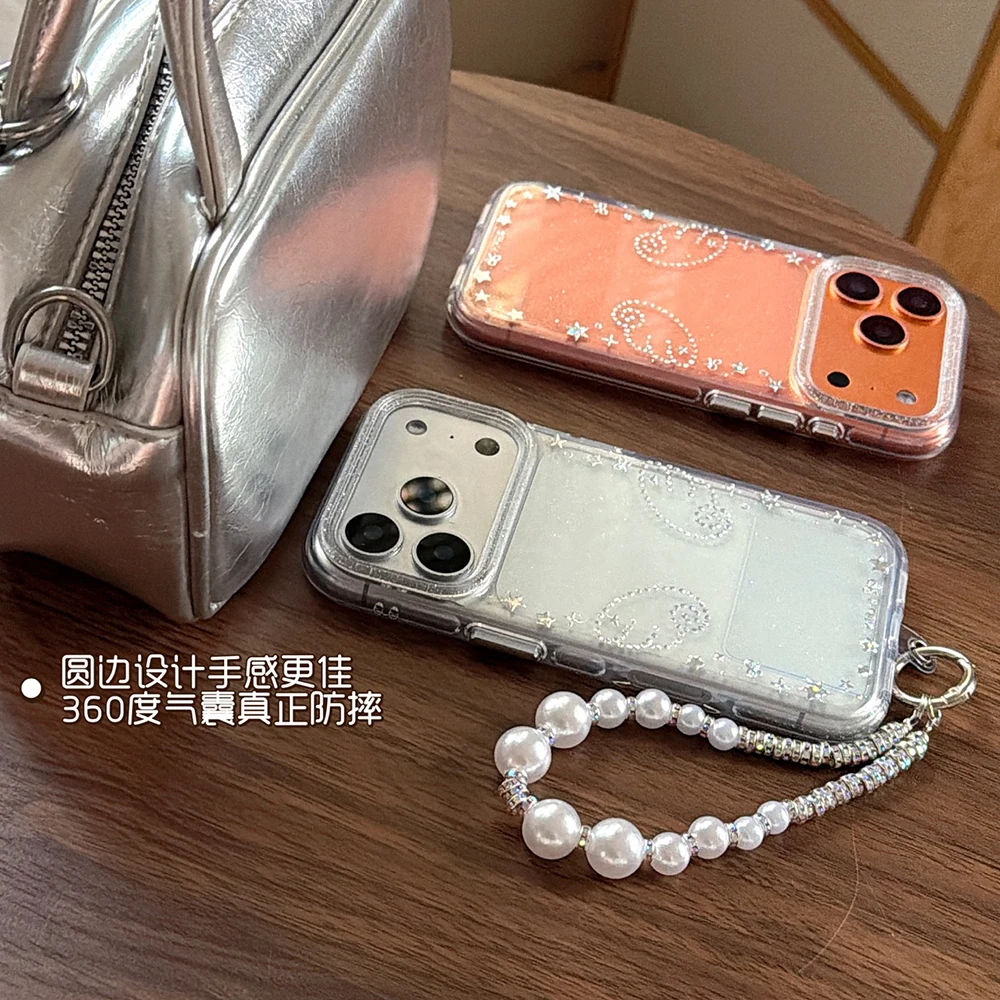 Glitzer-Engelsflügel Luxus Bling Stern Pailletten Handyhülle für iPhone 17 Pro Max 14 15 16 Pro Max 13 Schutzhülle Sturzsichere Transparente Abdeckung – Detail 10