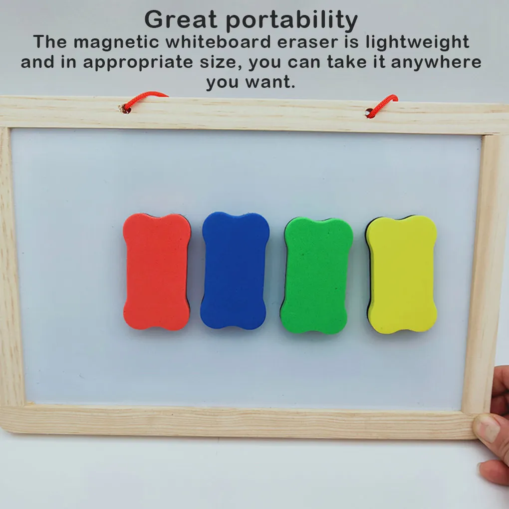 السبورة المغناطيسية المحايات السبورة المنظفات الفانيلا الأبيض مجلس فرشاة مريحة المدرسة الجامعة المحمولة إيفا العظام على شكل