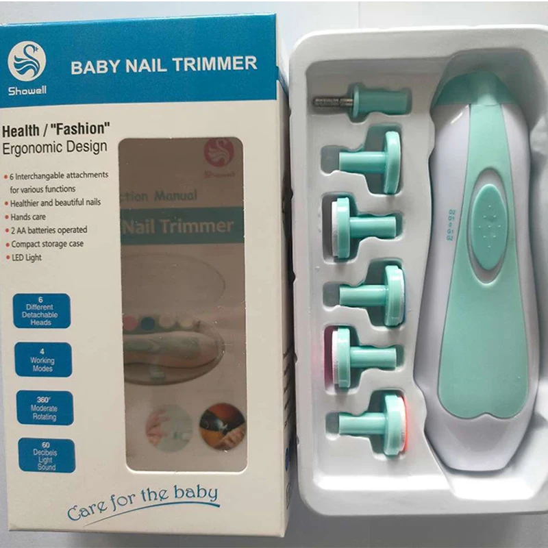 Kids Safe Electric Baby Nail Trimmer Electric Baby Nail Clipper Care Tools For Newborn Fingernails and Toenails