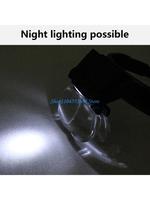 Y6GD Head Mount Magnifiers with Led Professional Jewelers Loupe Light IlluminatedHeadband Glass for Reading