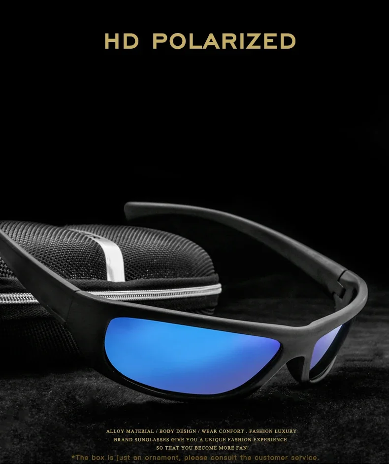 Modische Polarisierte Outdoor-Sport-Sonnenbrille für Männer und Frauen Retro Angelbrille Tourismus Sonnenschutz UV400-Schutz – Detail 2