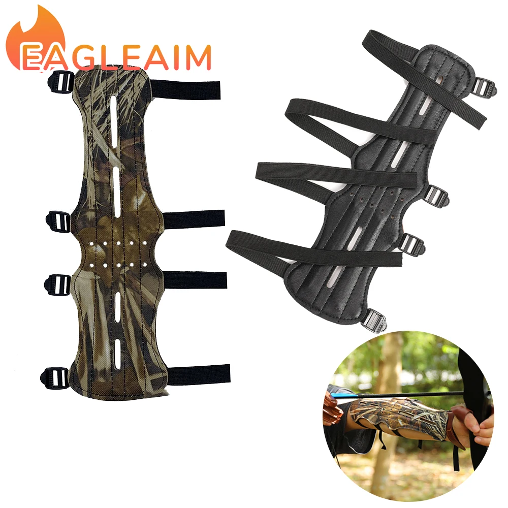 

Защита для стрельбы из лука и стрел, камуфляжная защита из полиуретана с 4 отверстиями, традиционная защита для стрельбы из изогнутого лука, спортивная защита для рук