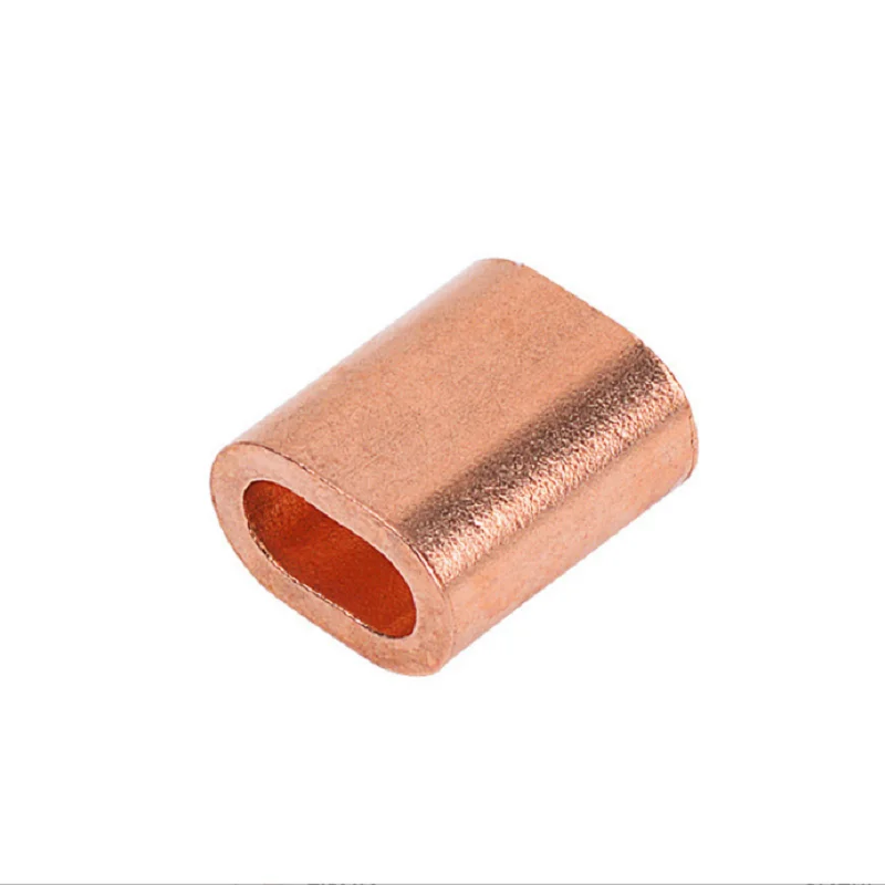 

Oval Copper Sleeve for Wire Rope Connecting DIN3093 elliptical copper ferrules