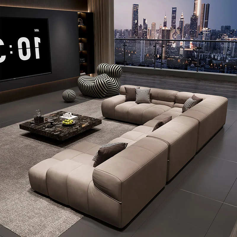 

Corner Puffs Living Room Sofas Futon Modern Nordic Sectional Designer Living Room Sofas Floor Lounge Muebles Home Furniture