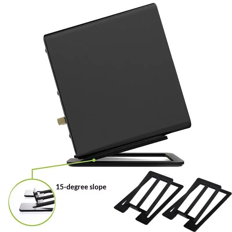 ★▲Ergonomic 2Pcs Speaker Stand for Desktop Tabletop Space Optimization Audio Support for Computer Desk