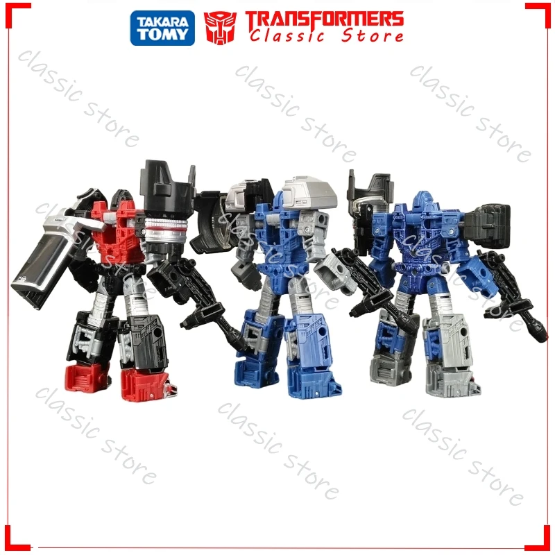 Em estoque clássico transformadores brinquedos guerra para cybertron: siege limitado refraktor equipe de reconhecimento 3-pack autobots figuras de ação