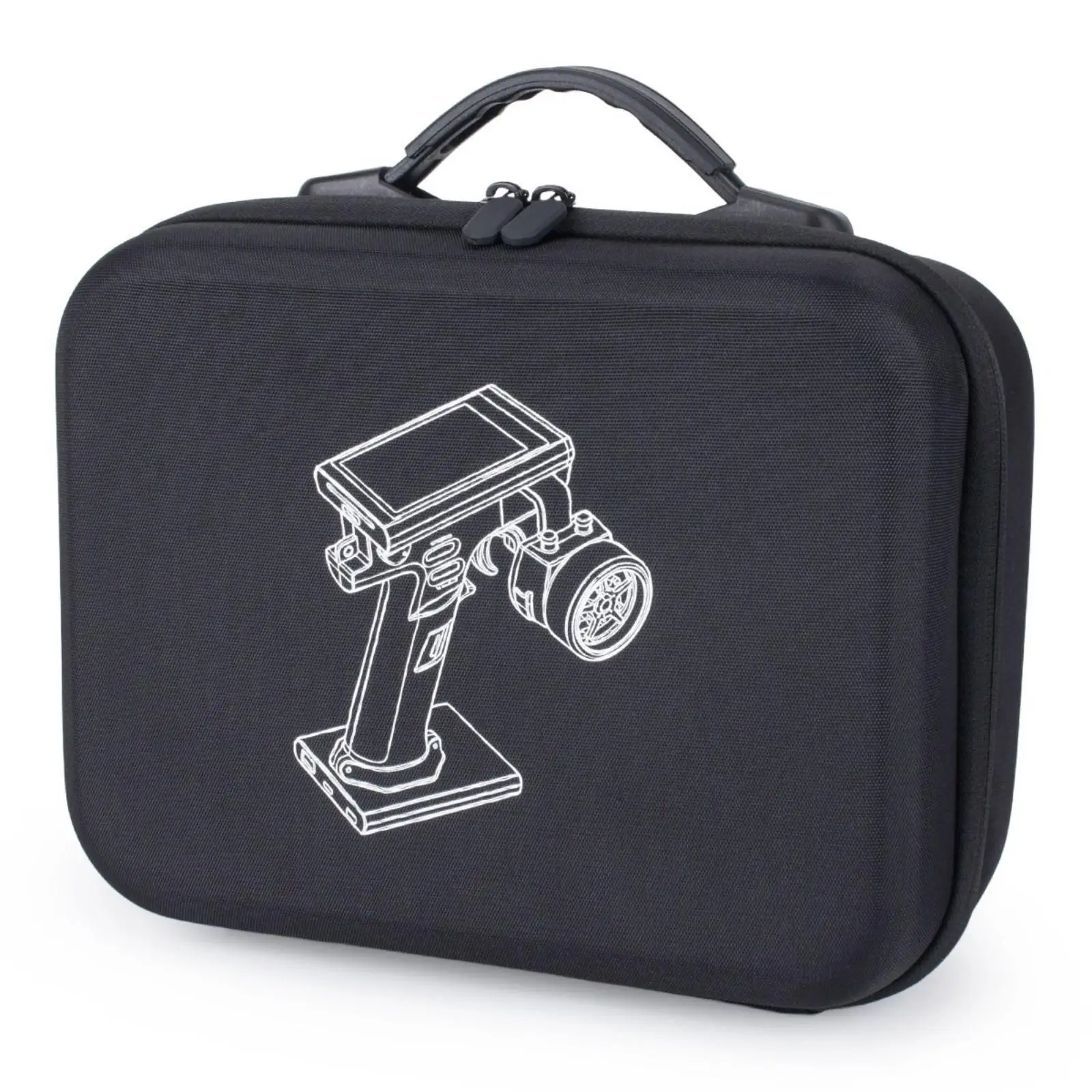 RC Handset Industrial Storage Case for NB4 Noble Radio Dust Resistant Nylon Bag with Twin Zipper