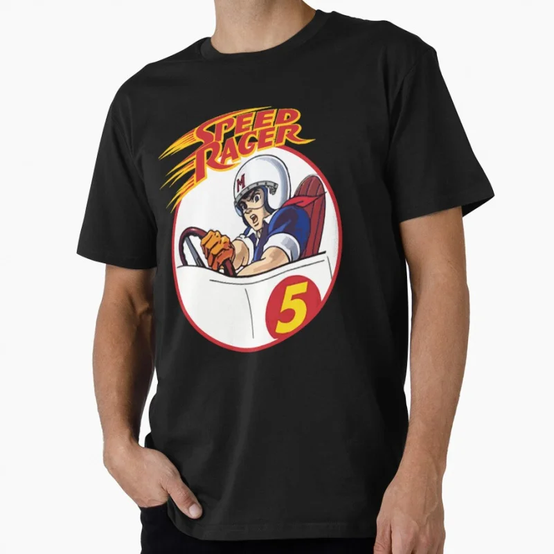 

1208 Speed Racer Go Go Go Anime Gift t shirt for man Mach 5 Manga print Graphic Tee Y2K clothes All size S-6XL Cartoon Tops