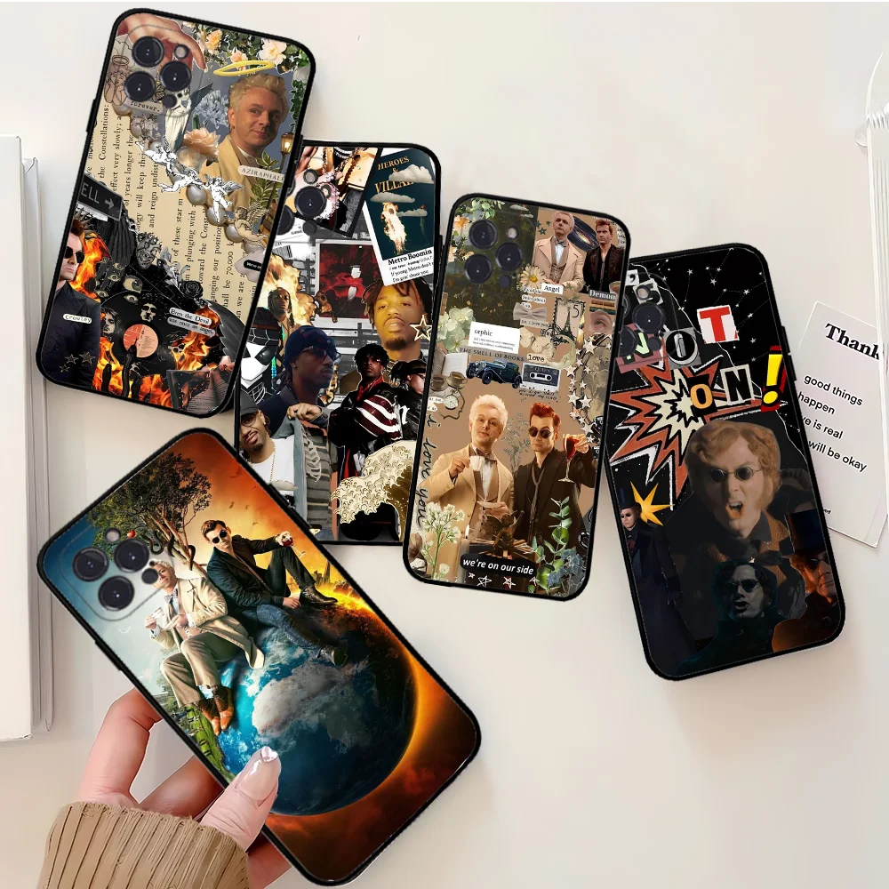 Good O-Omens Movie Phone Case Silicone Soft for iphone 16 15 14 13 12 11 Pro Mini XS MAX Plus X Cover