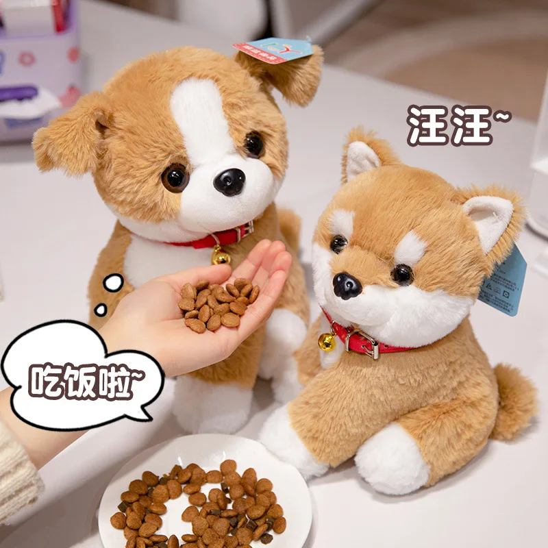 Cute Dog Plush Toy Soft Kawaii Puppy Doll Cartoon Animal Corgi Shiba Inu Pug Dog Stuffed Pillow Children Birthday Christmas Gift