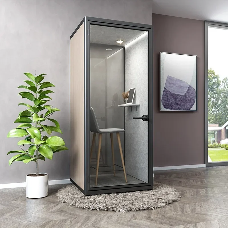 Phone meeting pod office cabin indoor for  people backyard soundproof acoustic office pod prefabricated