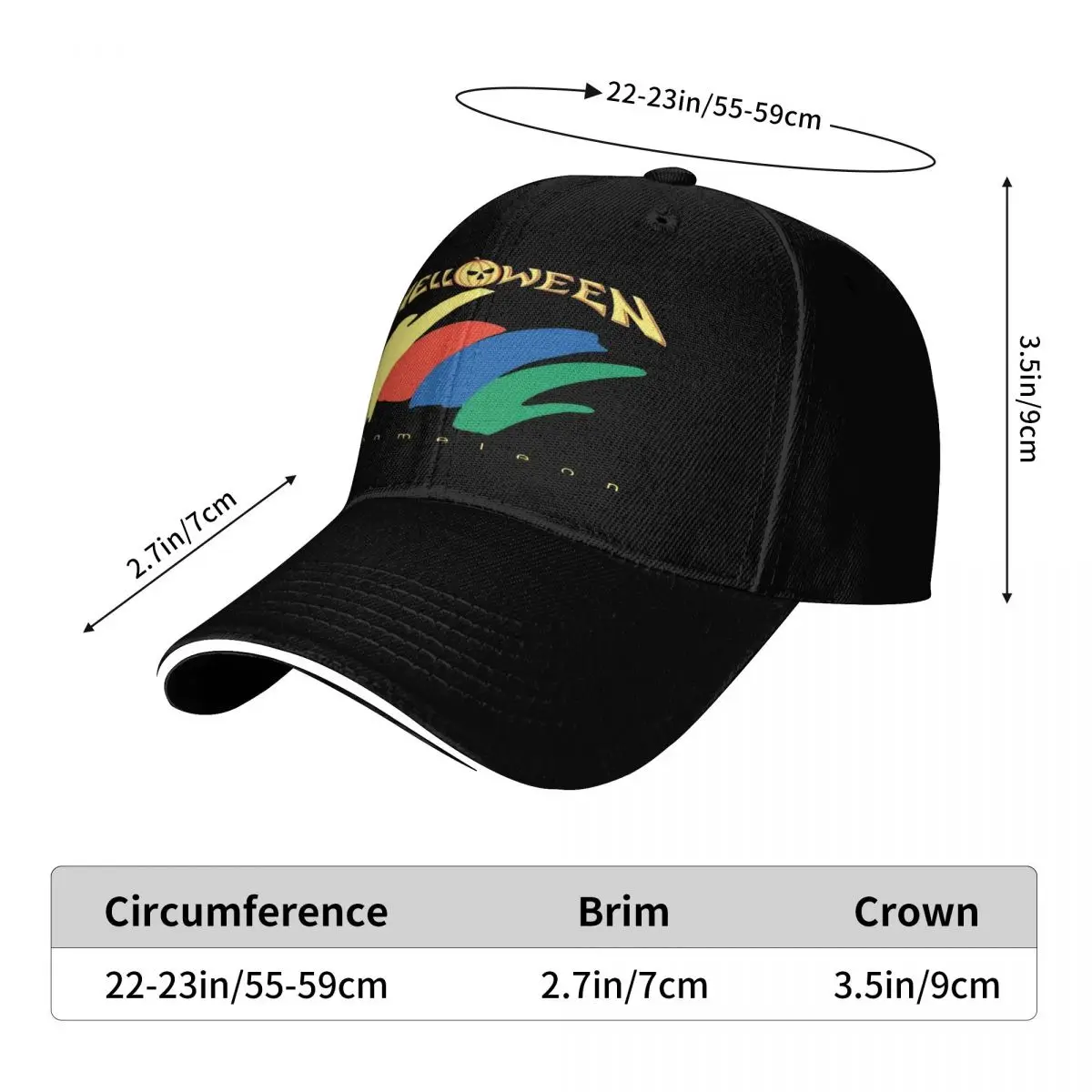 Helloween الحرباء المعادن الثقيلة مايكل-1 قبعات قبعات النساء قبعات البيسبول الرجال قبعة بيسبول رجل قبعة قبعة بيسبول