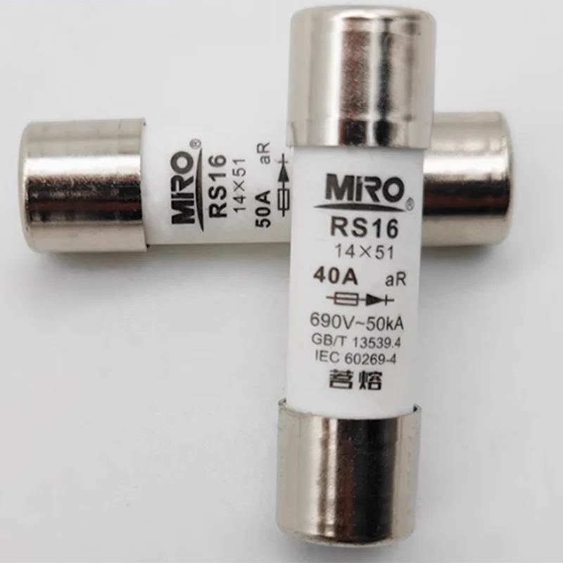 20 PCS MRO Fast RS16 690V 14 * 51 aR 10A 16A 20A 25A 32A 50A 63A 690V-50KA Fast Fuse Fuse Tube