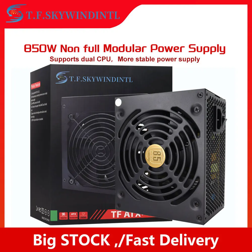 1 قطعة ATX 850 واط 12 فولت 120 مللي متر امدادات الطاقة نشط PFC مصدر الكمبيوتر للألعاب الكمبيوتر امدادات الطاقة فيديو إمدادات الطاقة لخادم الكمبيوتر