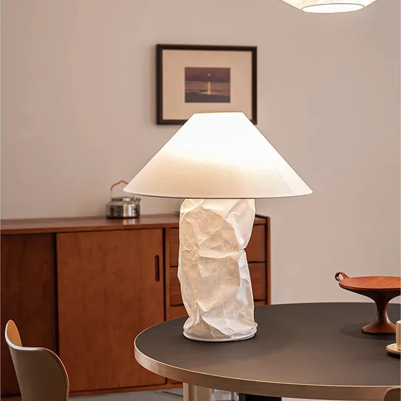 

Japanese Wabi Sabi Dupont Paper Floor Lamp Bedroom Study Restaurant Hotel Bar Living Room Sofa Corner Home Decor Standing Lights