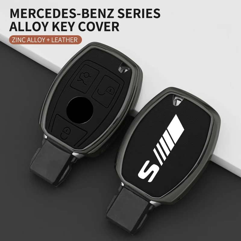 Zinc Alloy Car Key Case Cover Shell For Mercedes Benz A B G R Class GLA GLK W176 W204 W251 W463 Car Remote Key Case Cover Fob