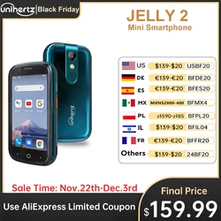 Unihertz Jelly 2 4 Inch Mini Smartphone Android 11 Helio P60 Octa Core Ontgrendeld 6Gb 128Gb Nfc Mobiele Telefoon 16mp Infrarood Telefoon