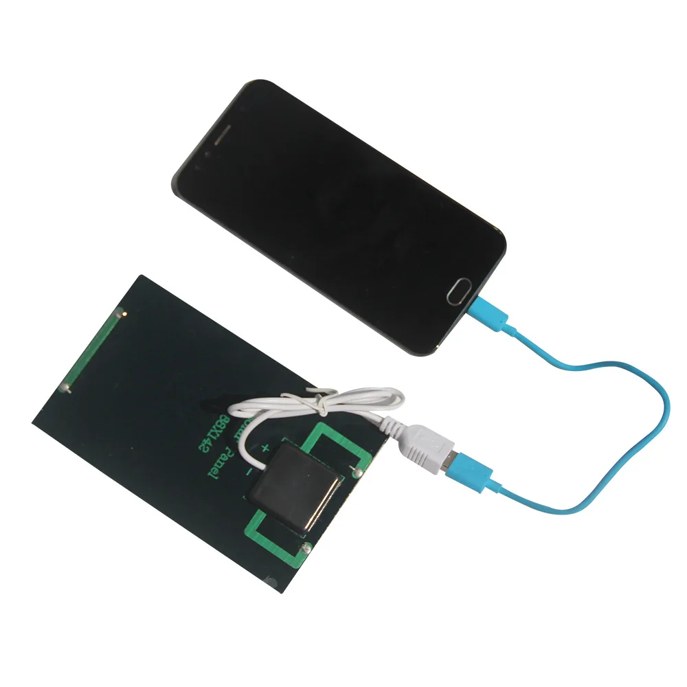 5W 5V Solarpanel aus monokristallinem Silizium mit USB-Ausgang, tragbares DIY-Solarladegerät für Mobiltelefone, ideal zum Campen, 88 x 142 mm (3,46 x 5,59 Zoll). – Detail 2