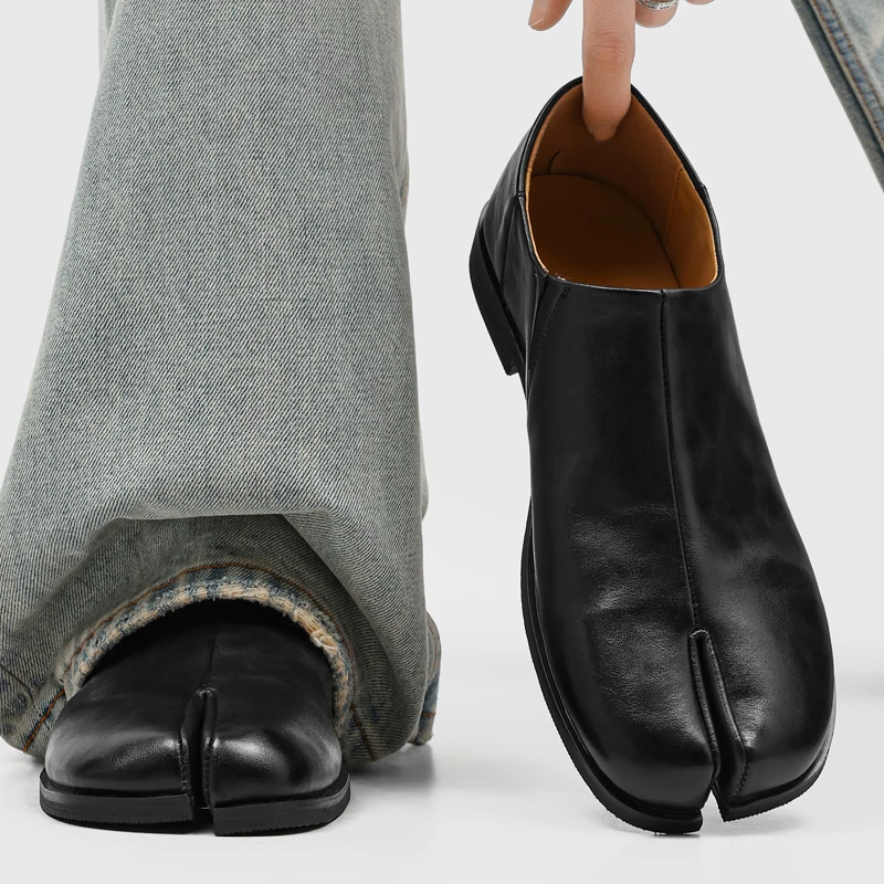 Chunky Platform Slip-on Tabi Loafers Women Brand Designer Split Toe Size 35-45 Unisex Concise Fashion Pig Trotter Shoes 2026