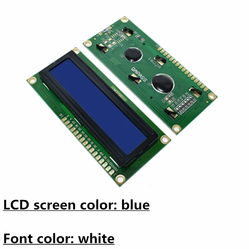 LCD1602 1602 LCD Module Blue / Yellow Green Screen 16x2 Character LCD Display PCF8574T PCF8574 IIC I2C Interface 5V for arduino