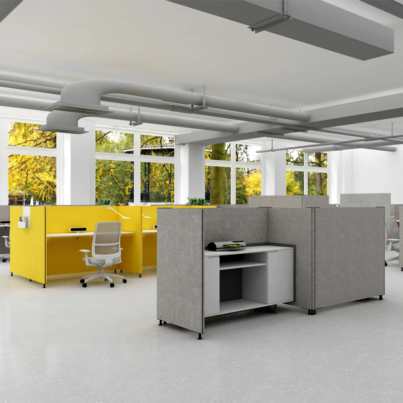 Modern Customizable Modular Office Acoustic Partition Computer Workstation Desk