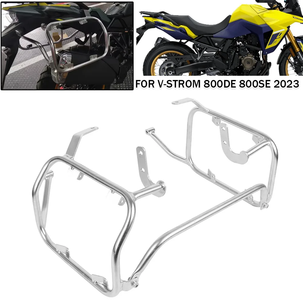 Motorcycle Luggage Bracket Panniers Top Case Rack Suitcase Saddlebag Holder Trunk Frame For Suzuki V-strom 800SE 800DE 2023 2024