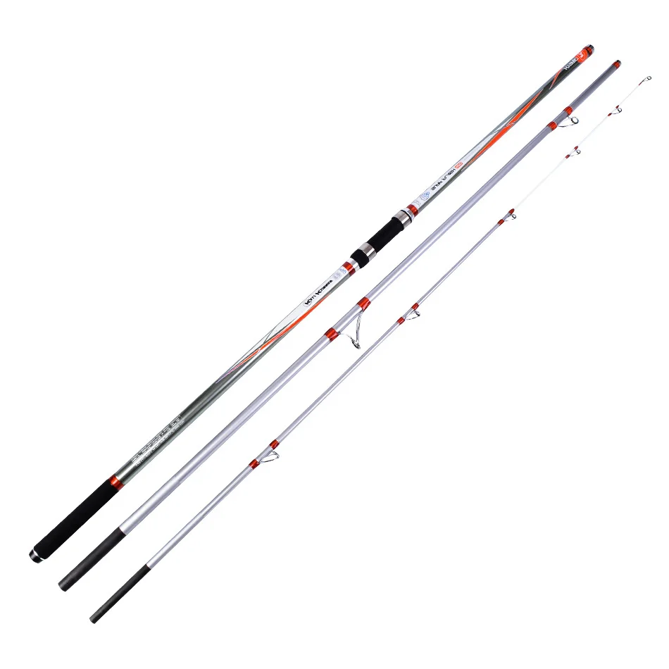 

4.2 meters carbon three-section beach long-throw rod anchor rod SURF fishing rod and follow the fishing insert