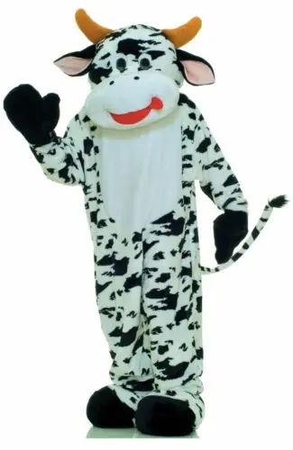 Costume de mascotte de dessin animé de paupières de vache en mousse pour adultes, robe en peluche mignonne, Noël, Halloween, nouveau, offre spéciale