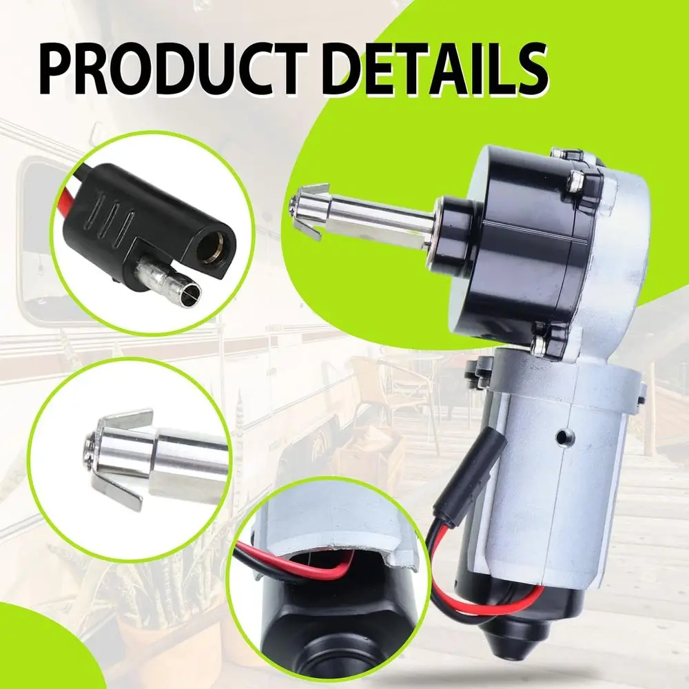 محرك مظلة RV 3317084.000U متوافق مع مظلات الطاقة من سلسلة Dometic 9200، استبدال #   3316605.001، 3316605.017 استبدال RV