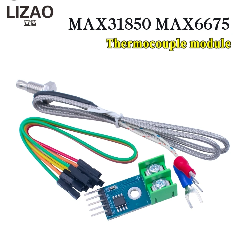 LIZAO MAX6675 MAX31850 Thermocouple Temperature Sensor Module Support K J N T E Type  Temp Detection Acquisition Board