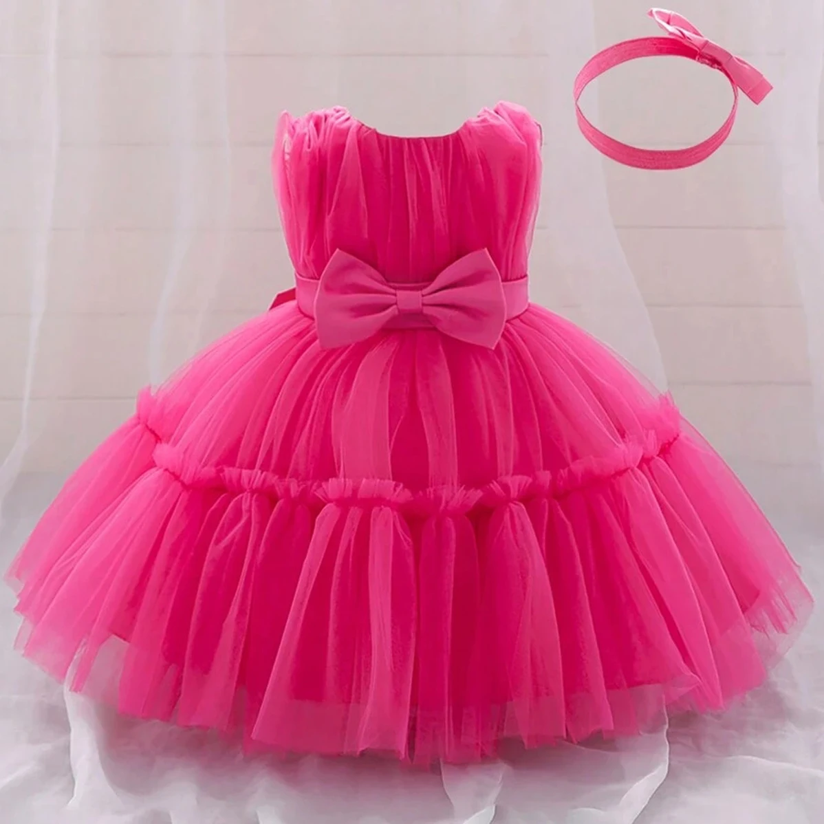 Toddler Halloween Party Baby Girls Dress Infant 1st Birthday Bridesmaids Princess Prom Dress for Girl Carnival Christmas Costume