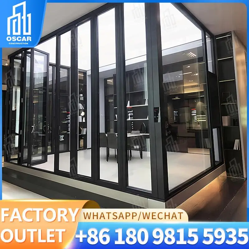 

Customizable Bifold Style Doors Ideal for European Commercial Spaces Factory Made Bifold Door