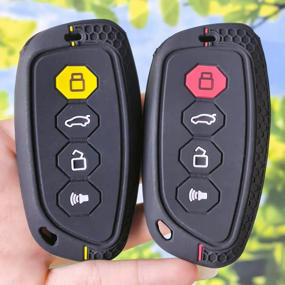 Stylish Honeycomb Trim Key Case for Haval H6 H9 M6 H2 Cool Dog Owl Dragon MAX F7 F7X F7H H8 Silicone Smart Remote Fob Cover