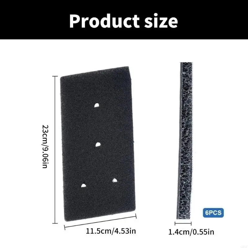G8TC -Packung mit 6 flexiblen Schwamm Linusenfiltern Waschzubehör für Waschmaschine Trockner
