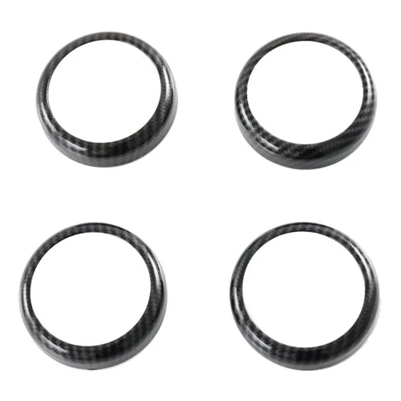

Car Four-Door Tweeter Carbon Fiber Pattern Decoration Sticker 4 Pcs For BYD Atto 3 2021-2023