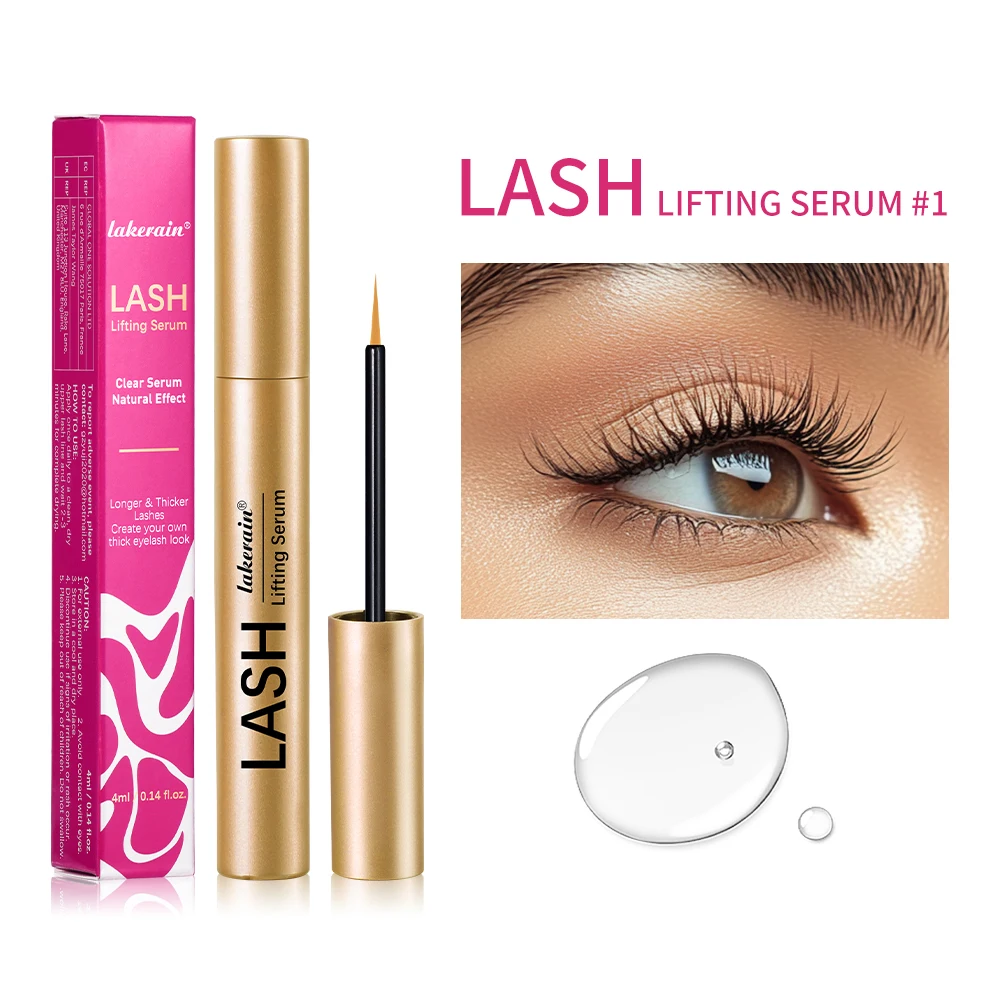 Lakerain ยาวขนตาเซรั่มธรรมชาติ Curl Nong หนาแน่นขนตาสารอาหาร Solution Natural Curling Lash Lifting Care ผลิตภัณฑ์