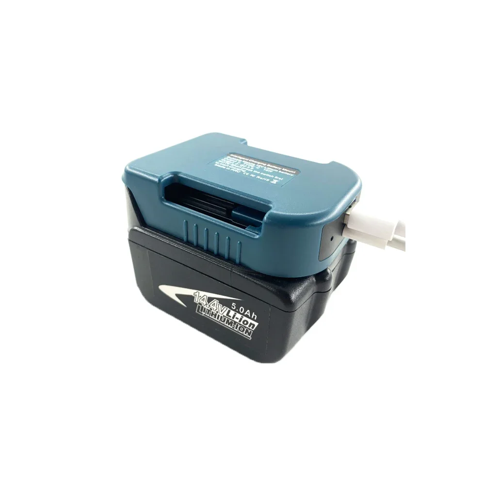 For Makita 18V With USB With Type-C Battery Holder For Makita 18V Battery BL1840 BL1850 BL1860 Charger Adapter Fast Charging