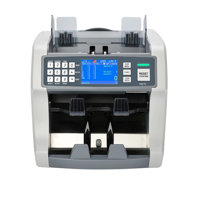 HL-S200 money printing machine bill counter machine money counting machine fake money detector with UV MG IR CIS