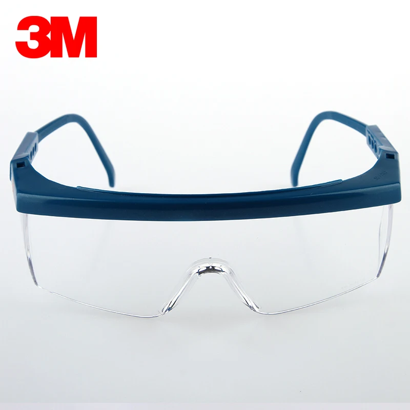 3M 1711 Safety Glasses Transparent Goggles Anti-Wind Sand and Dust Shock Polishing Protective Eyewear Outside Travelling Glasses