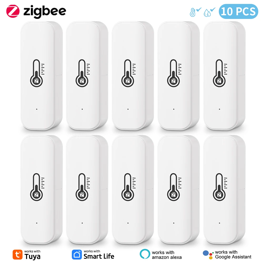 Tuya Zigbee Temperature Humidity Sensor Smart Life Remote Monitor For Smart Home Work with Alexa Google Assistant