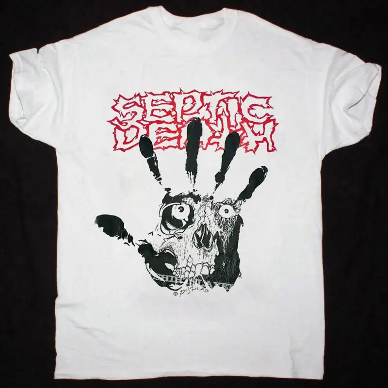 

Septic Death Pushead 1990S For Fan White All Size T Shirt