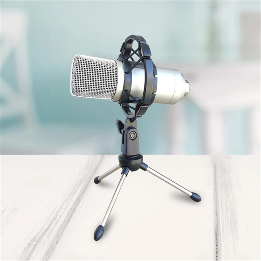 

Universal Microphone Shock Mount Holder Studio Recording Bracket For Large Diaphram Mic Clip Black