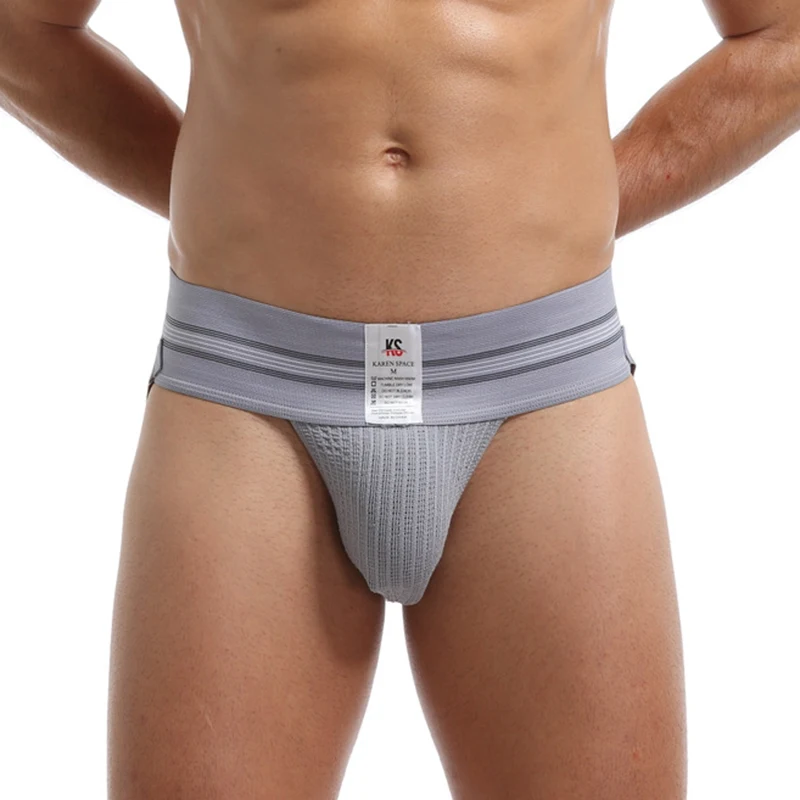 Sexy Men's Underwear Briefs Athletic Jock Strap Supporter Men Jockstrap Wide Waistband Backless Thongs