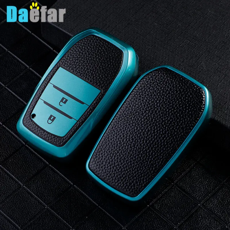 TPU Leather Car Key Case Cover for Toyota Yaris Prius Camry Corolla Avensis Verso Prado REIZ Crown RAV4 C-HR Aygo Scion TC IM