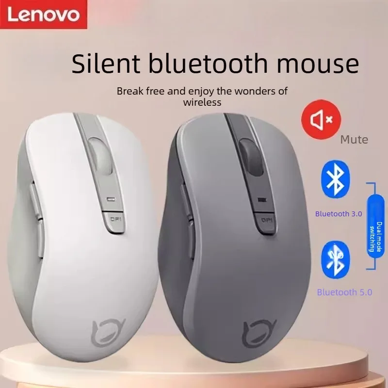 

Lenovo Xiaoxin Wireless Bluetooth Mouse Dual-mode Switching, Intelligent Sleep Mode, Long-lasting Battery Life 、for Office Use