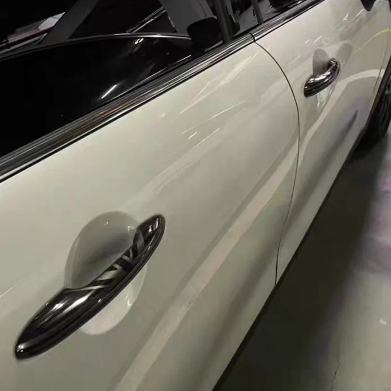 4 قطعة غطاء مقبض الباب لسيارات BMW لميني ل كوبر F54 F55 F60 كونتري مان لمعان أجزاء السيارات الخارجية غطاء مقبض الباب الأسود الكسوة