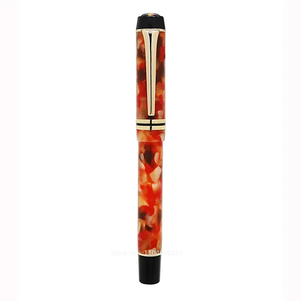 

NEW Kaigelu 316 Celluloid Ice Red Fountain Pen Beautiful Marble Patterns Iridium EF/F/M Nib Pen Writing Gift for Office Business