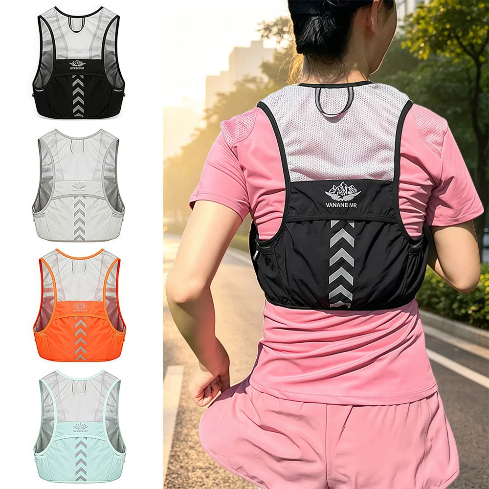 AliExpress XCVADQ 1pcs  Lightweight Running Vest for Women Men,Adjustable Hydration Backpack,Breathable Reflective Backpack for Running Cycling